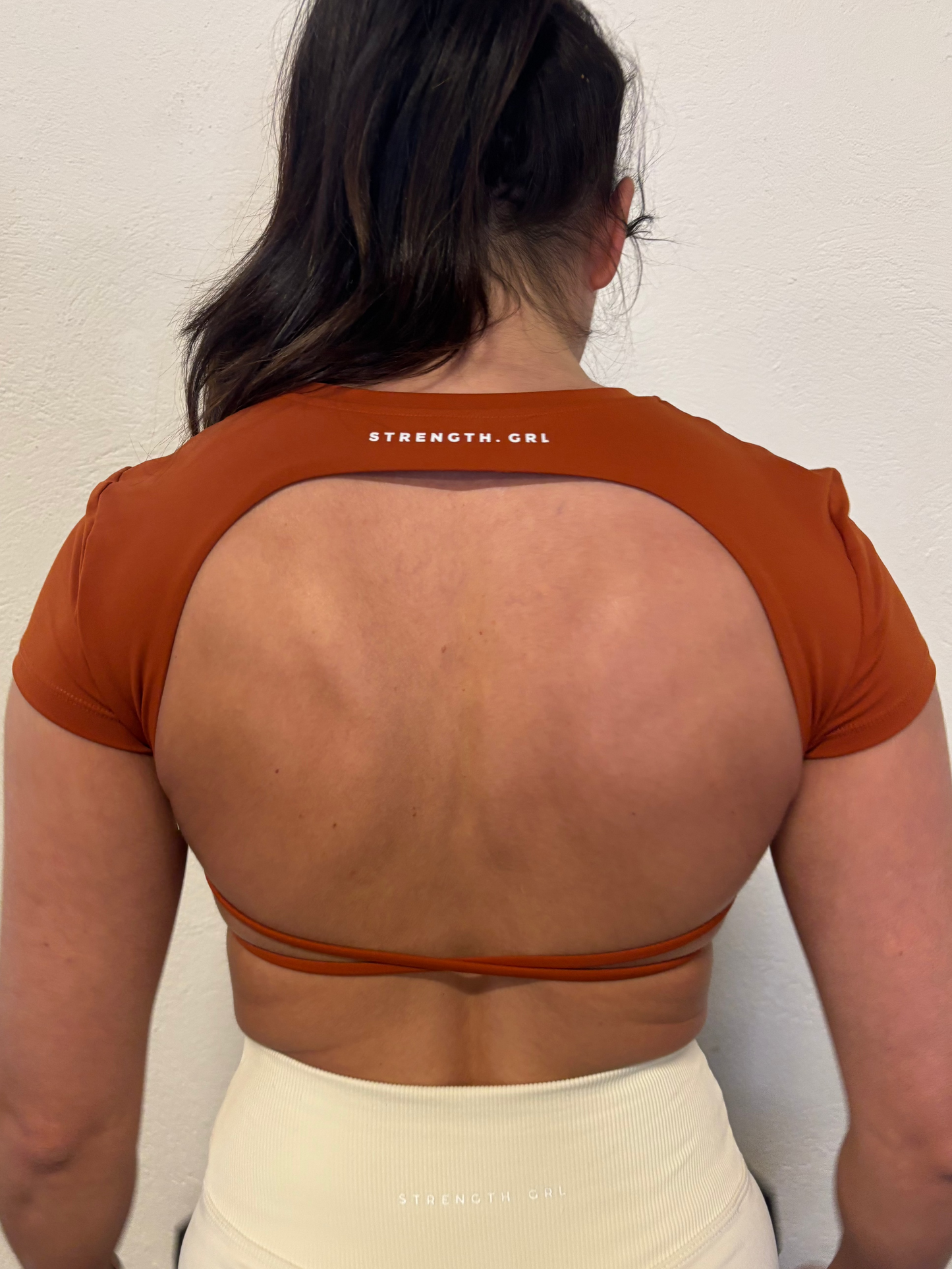 The Cropped Backless Tee