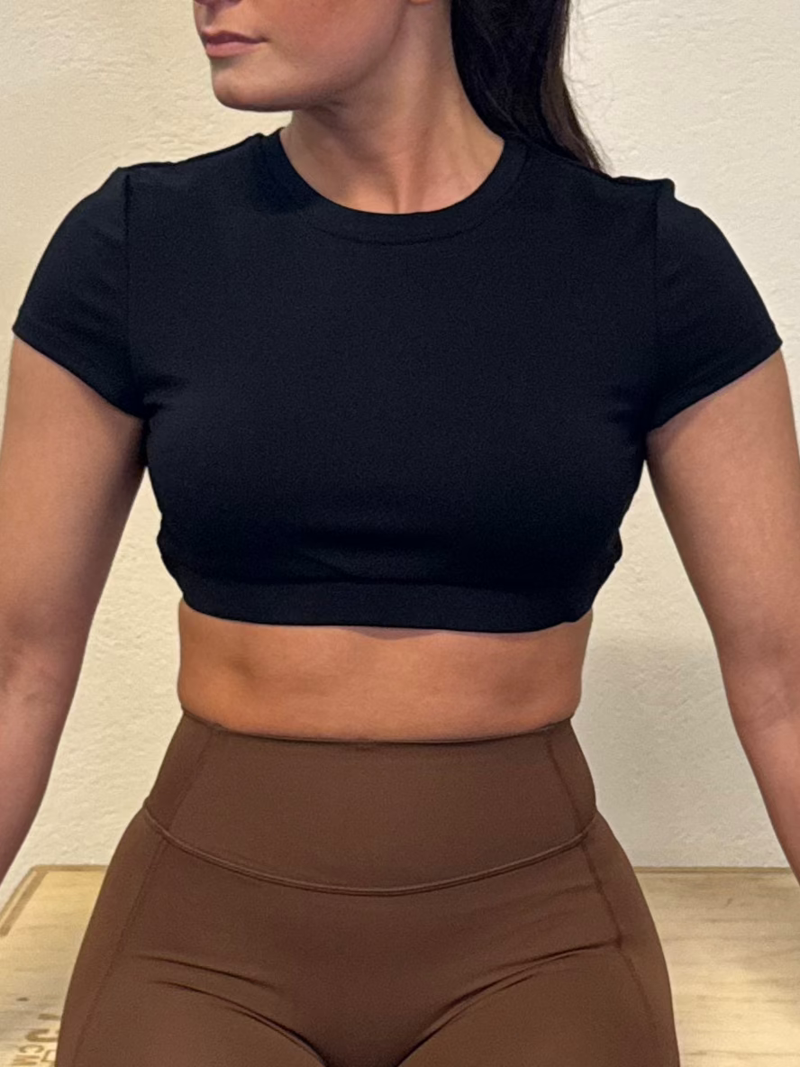 The Cropped Backless Tee